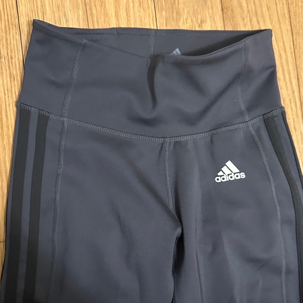 Adidas Climalite Black High-Waisted Leggings - Picture 3 of 4